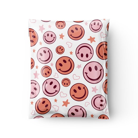 Graceful Mailers Other - 50 Pack - Sassy Smiles 10x13 Inch Poly Mailer | Super Thick Poly Mailers